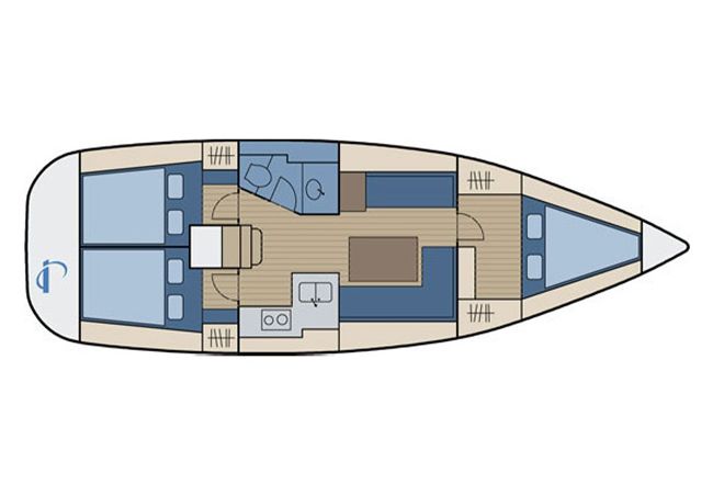 Bavaria 36 Grundriss