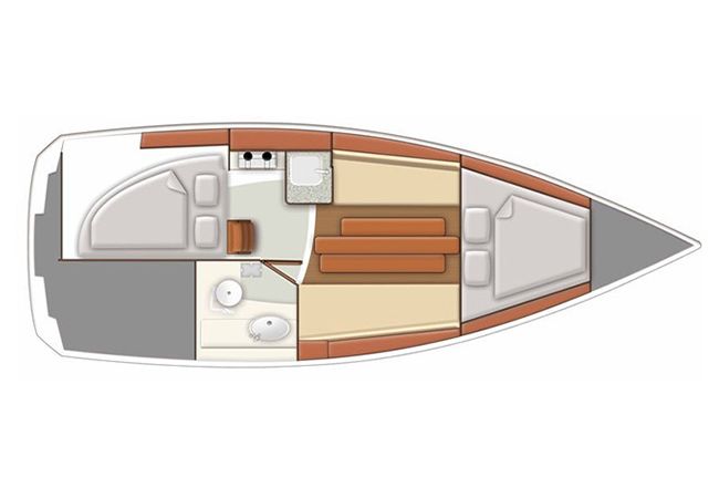 Delphia 26 Bodensee Charter Grundriss